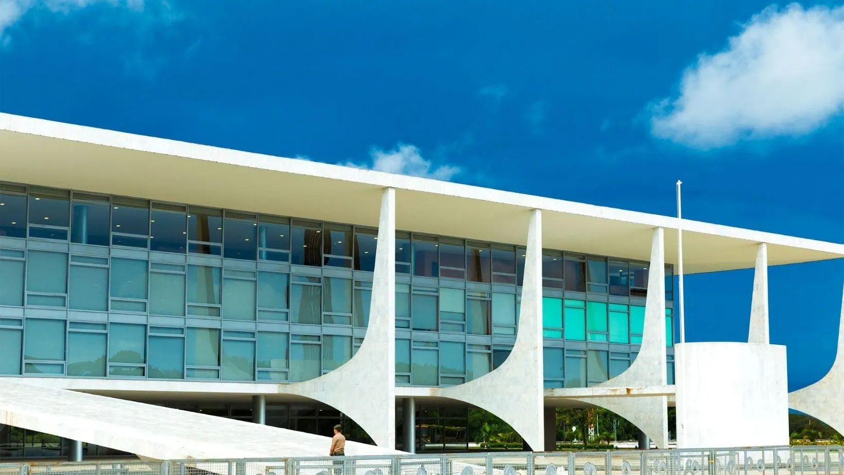 Alvorada palace in Brasília, Brazil.