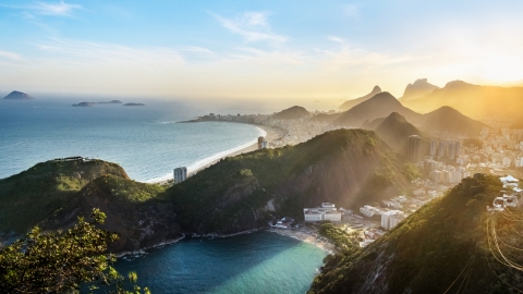 Foto da cidade maravilhosa de Rio de Janeiro, Brasil.