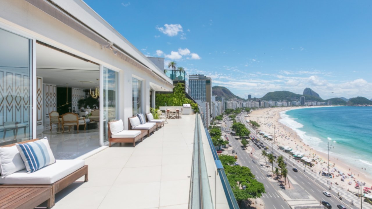 Apartamento para aluguel de curta duração em Copacabana, Rio de Janeiro, Brasil.