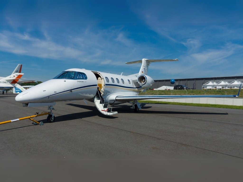 Phenom 300 no Rio de Janeiro, Brasil.