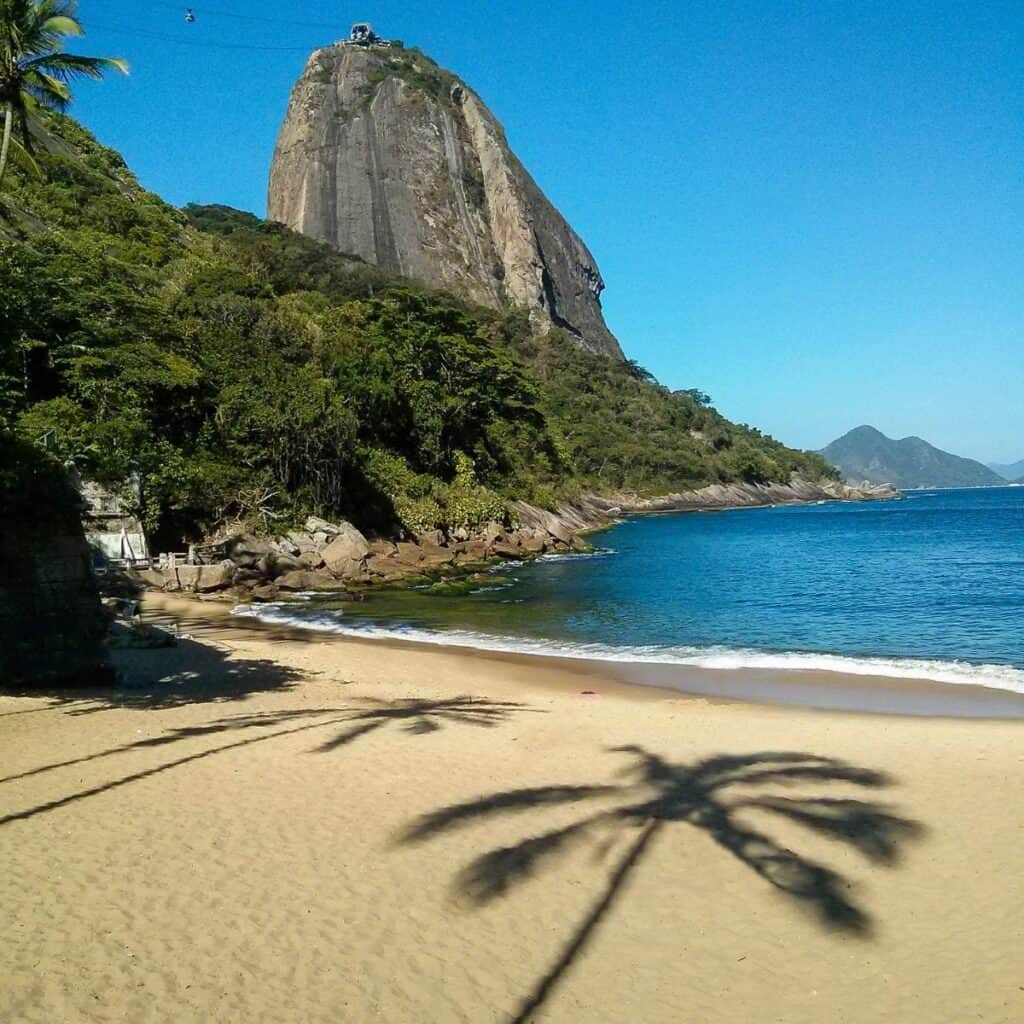 praia vermelha in Rio de Janeiro.