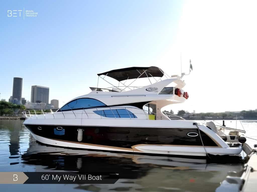 On My Way Boat 60 rental in Rio for luxury and adventure.