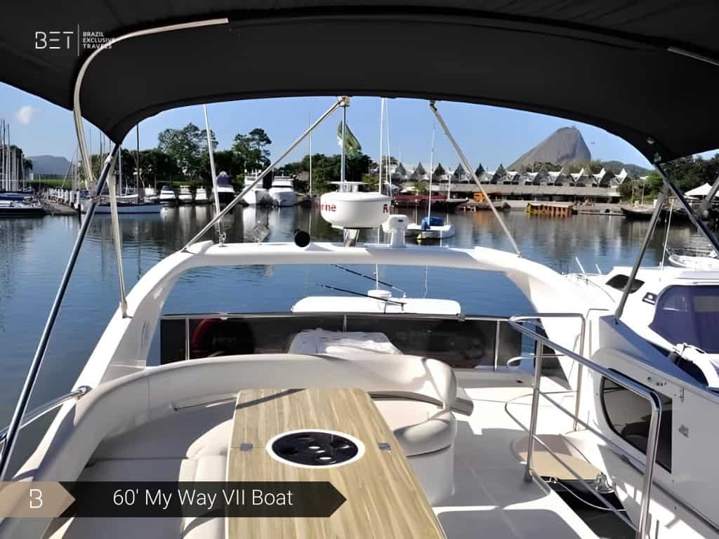 On My Way Boat 60 rental in Rio for luxury and adventure.