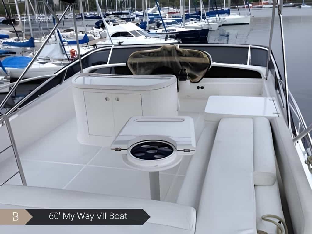 On My Way Boat 60 rental in Rio for luxury and adventure.