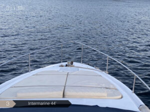 Intermarine 44 yacht rental in Rio for ultimate comfort and style.