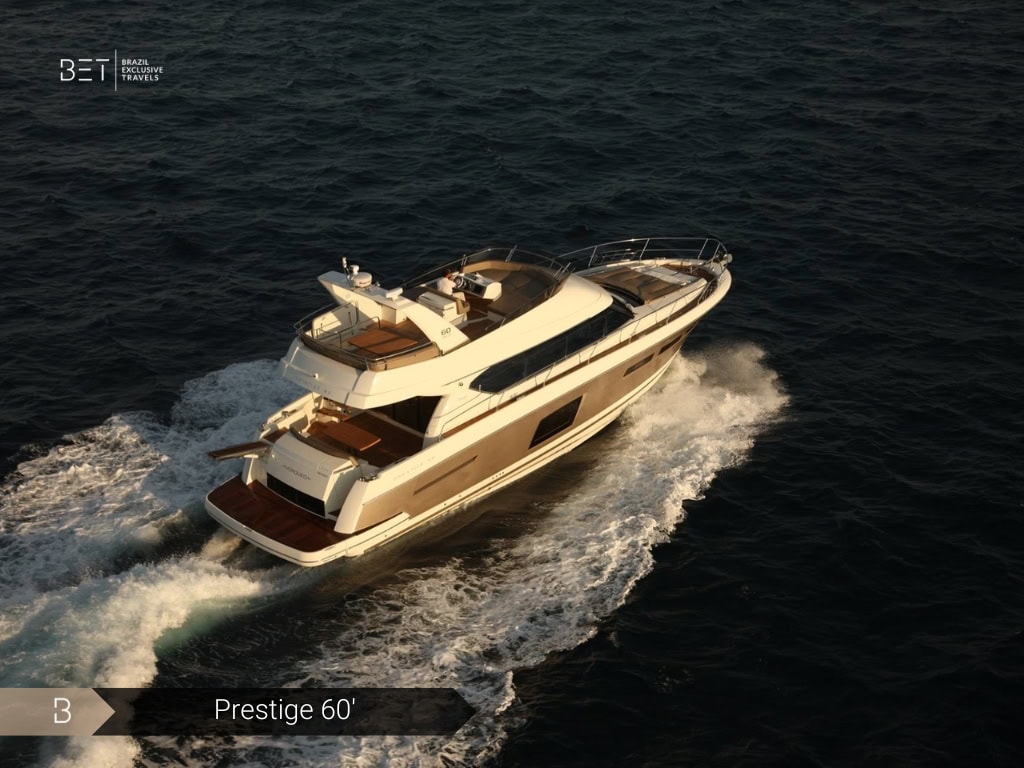 Prestige 60 yacht rental in Rio, delivering first-class comfort.