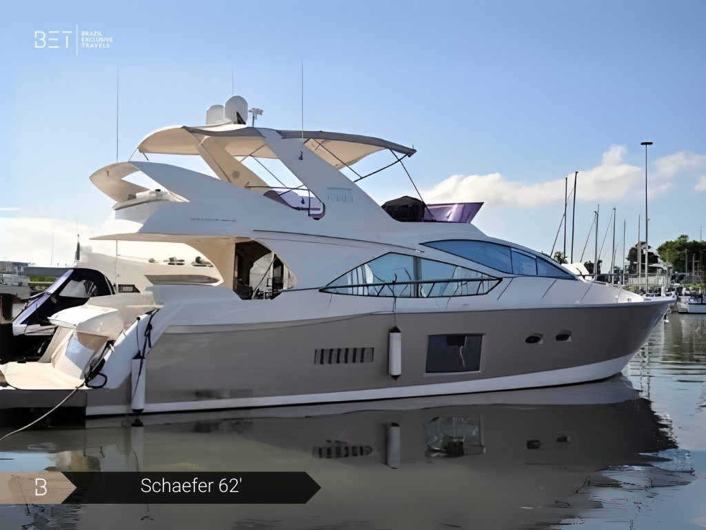 Schaefer 62 yacht rental in Rio for premium ocean experiences.