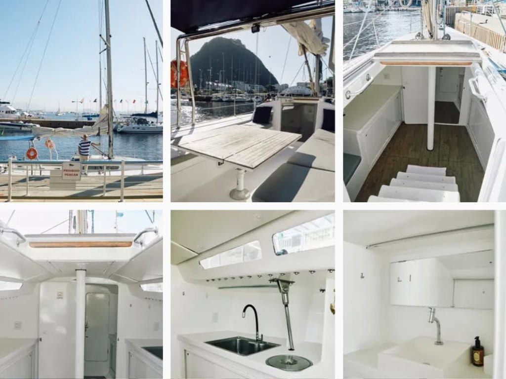 Veleiro 40 sailboat rental in Rio for serene ocean adventures.