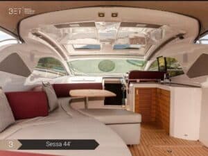 Picture of a Sessa 44', a luxury yacht in Rio de Janeiro, Brazil.