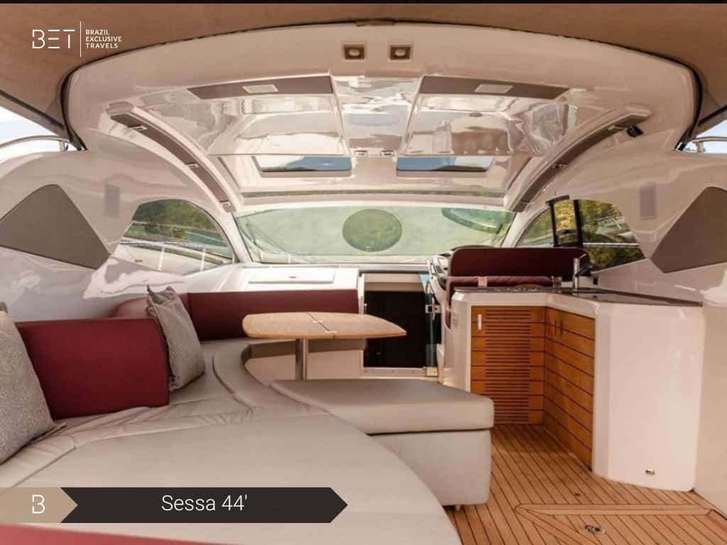 Picture of a Sessa 44', a luxury yacht in Rio de Janeiro, Brazil.