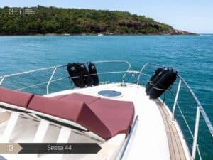 Picture of a Sessa 44', a luxury yacht in Rio de Janeiro, Brazil.