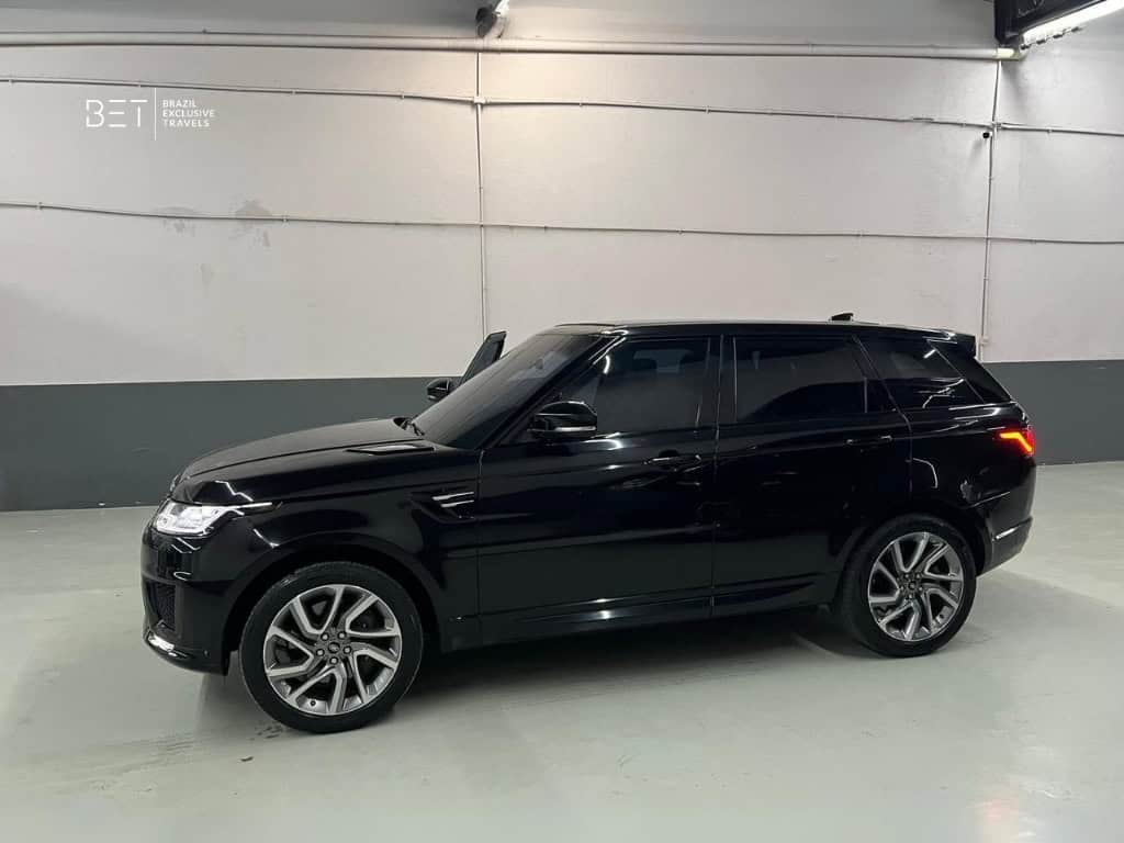 Range Rover Sport luxury SUV rental in Rio de Janeiro, Brazil.