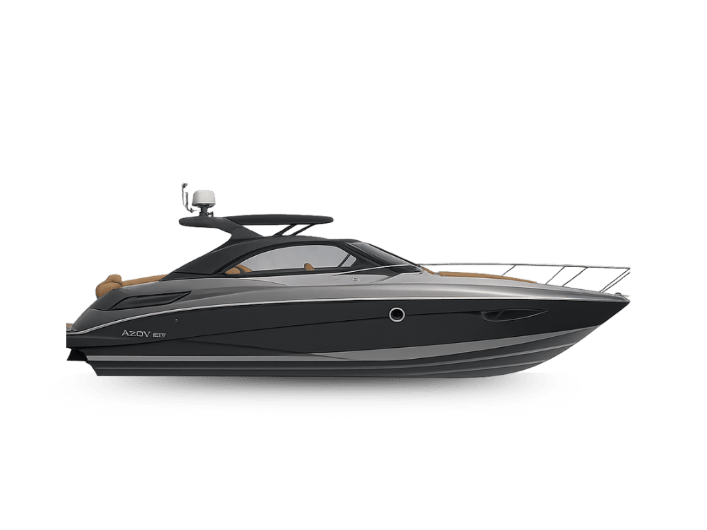 Azov 380S available for boat rental in Rio de Janeiro – great for a scenic boat tour, leisure cruising, or private outings in Rio.