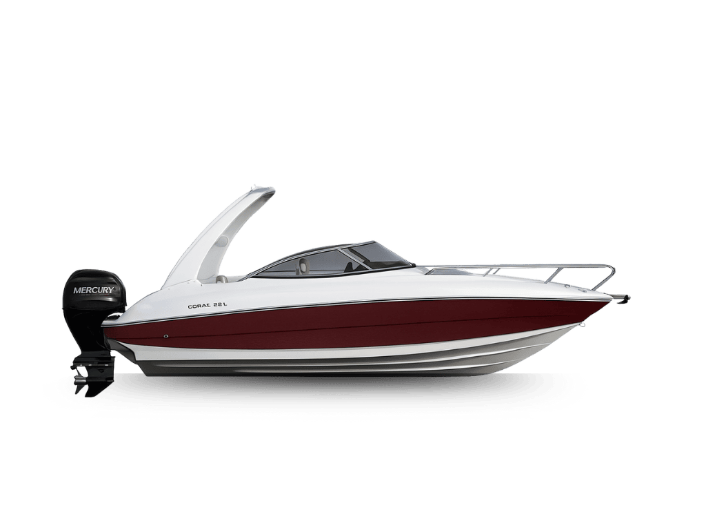 Coral 22' available for boat rental in Rio de Janeiro – great for a scenic boat tour, leisure cruising, or private outings in Rio.