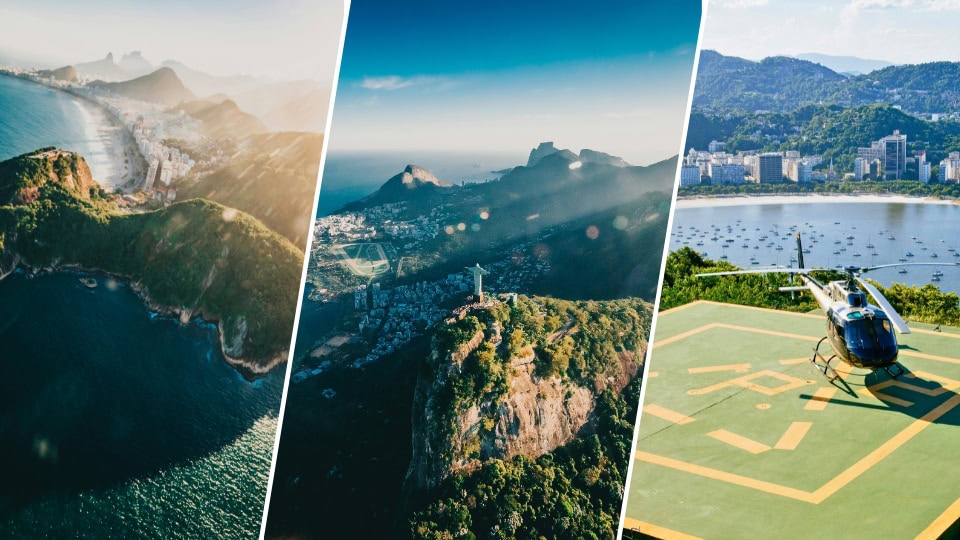 Lagoon Sugarloaf Departure Helicopter tour Rio de Janeiro