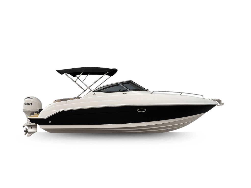 Lancha Cobra 28' available for boat rental in Rio de Janeiro – great for a scenic boat tour, leisure cruising, or private outings in Rio.