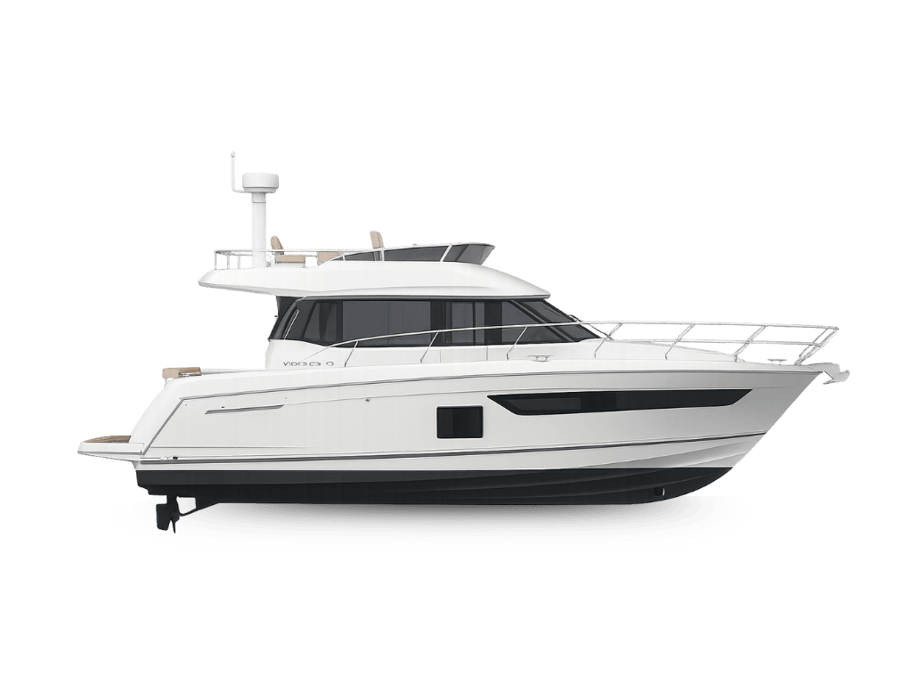 Luxury Velasco 43' yacht for boat rental in Rio de Janeiro – perfect for boat tours, private events, and premium yacht experiences in Rio.