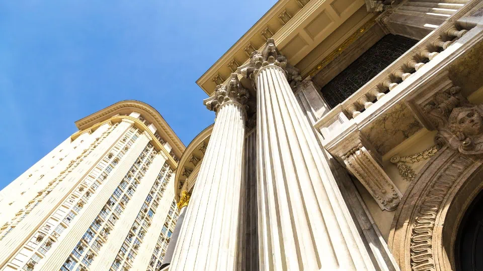 Photo of National Library in Rio de Janeiro.