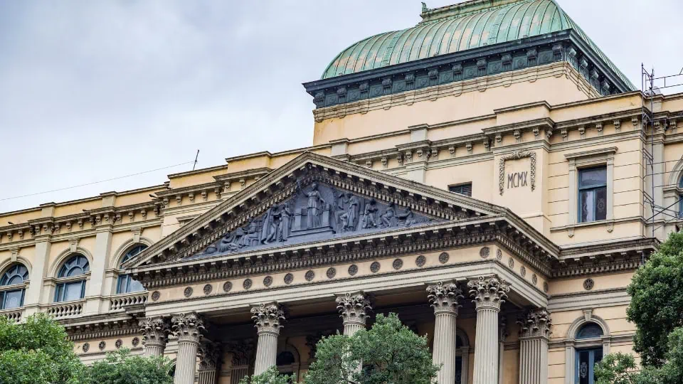 Photo of National Library in Rio de Janeiro.
