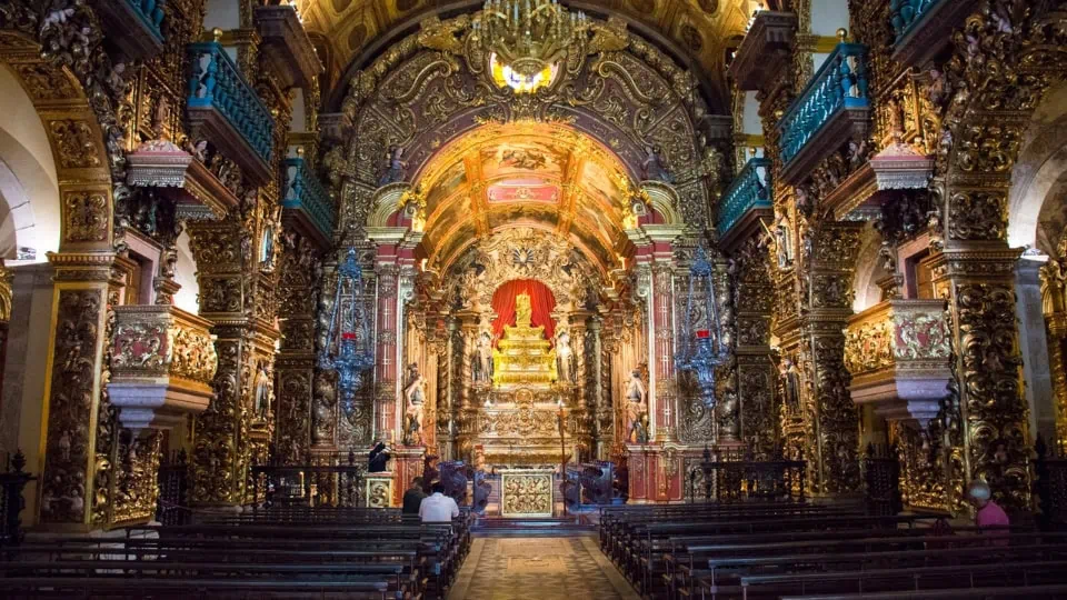 Photo of São Bento Monastery in Rio de Janeiro.