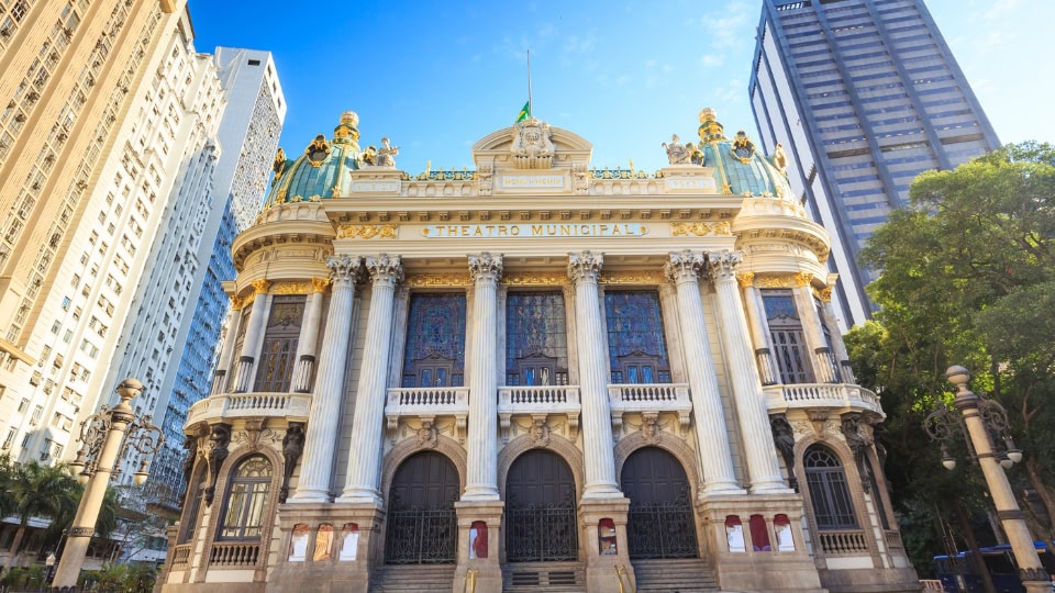 Photo of Municipal theater in Rio de Janeiro.