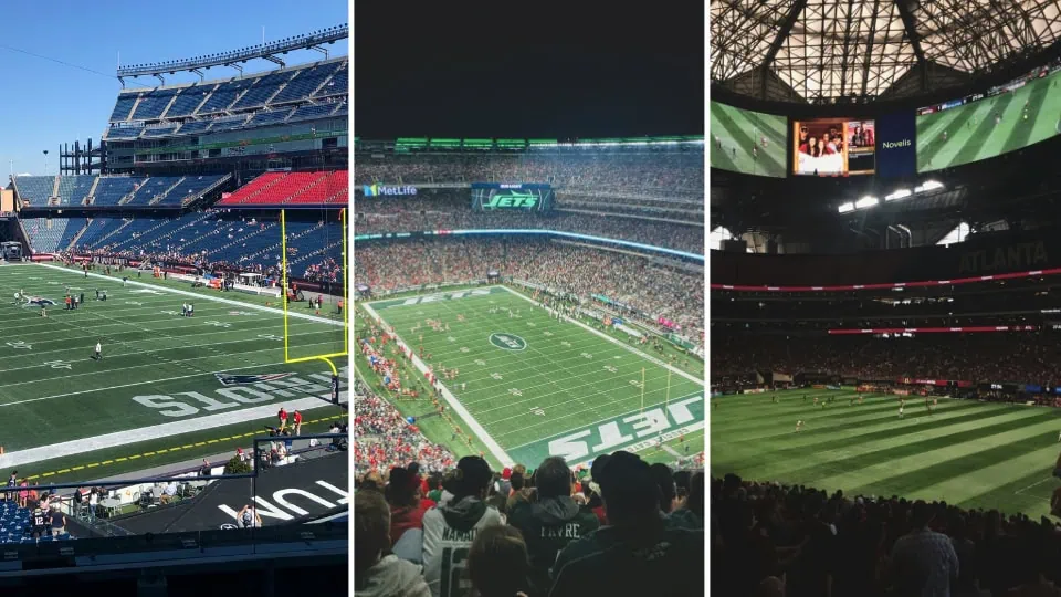 Tourism in Brazil 2025 Marks a New Era for High-End TravelTourism in Brazil 2025 Marks a New Era for High-End Travel (2) Collage showing Gillette Stadium in Boston, MetLife Stadium in New York / New Jersey, and Mercedes-Benz Stadium in Atlanta, representing the Eastern Corridor.