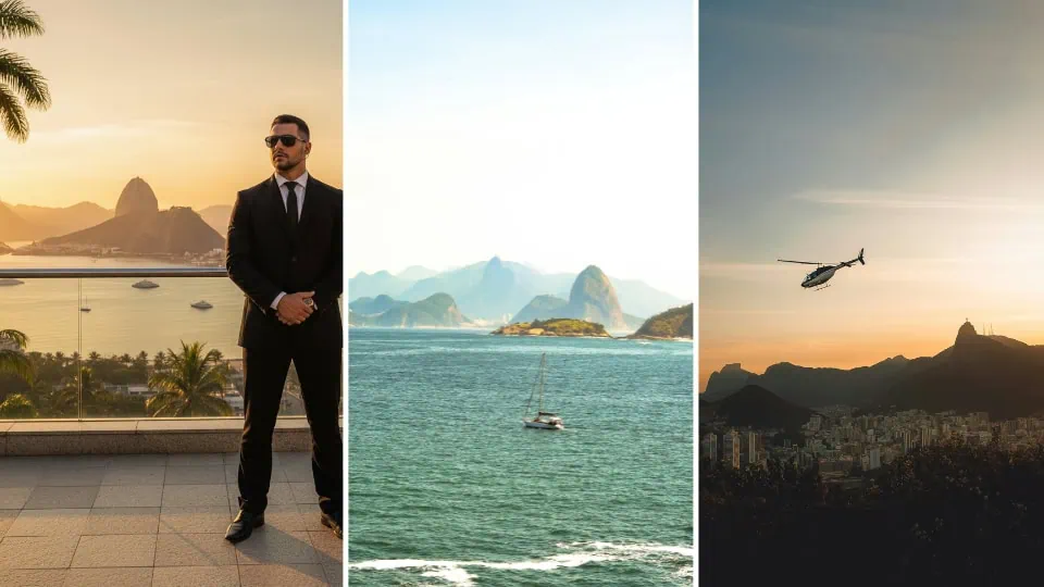 Tourism in Brazil_ 2025 Marks a New Era for High-End TravelTourism in Brazil_ 2025 Marks a New Era for High-End Travel Helicopter taking off from a helipad near Sugarloaf Mountain in Rio de Janeiro, Brazil, during a private tour.