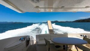 Azimut 60 luxury yacht available for rental in Angra's stunning coastline.