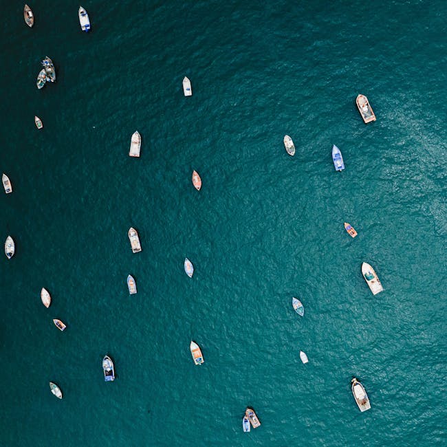 pexels-photo-19984903-19984903 A stunning aerial view of boats floating in the ocean near Huacho, Peru.