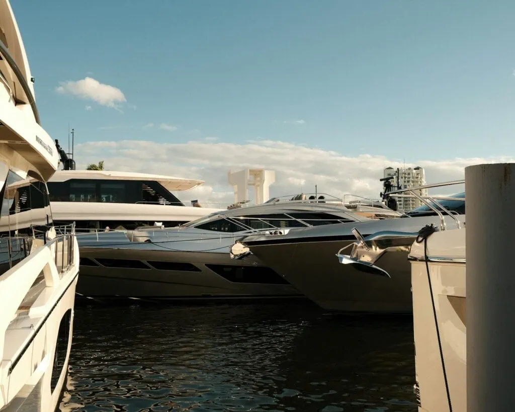 pexels-photo-34652538-34652538 A stunning view of several luxury yachts anchored at a marina on a sunny day.